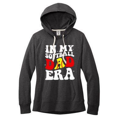 In My Softball Dad Era Softball Dad Women's Fleece Hoodie