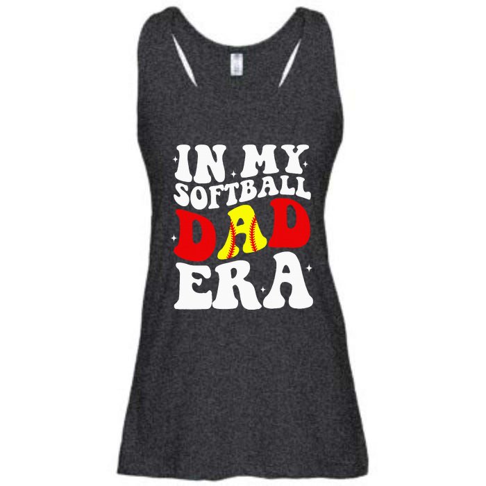 In My Softball Dad Era Softball Dad Ladies Essential Flowy Tank