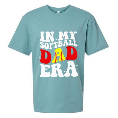 In My Softball Dad Era Softball Dad Sueded Cloud Jersey T-Shirt