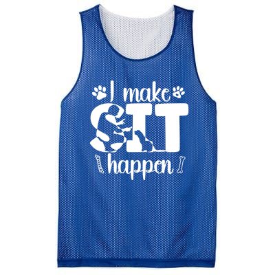 I Make Sit Happen Dog Trainer Dog Training Gift Mesh Reversible Basketball Jersey Tank