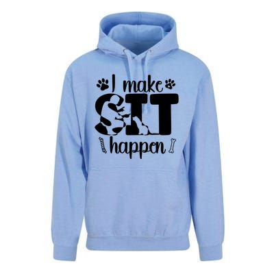 I Make Sit Happen Dog Trainer Dog Training Gift Unisex Surf Hoodie