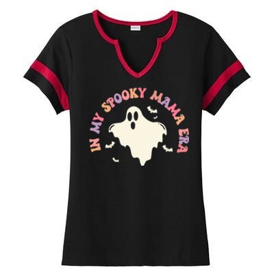 In My Spooky Mama Era Halloween (2Sides) Witchy Spooky Mom Gift Ladies Halftime Notch Neck Tee