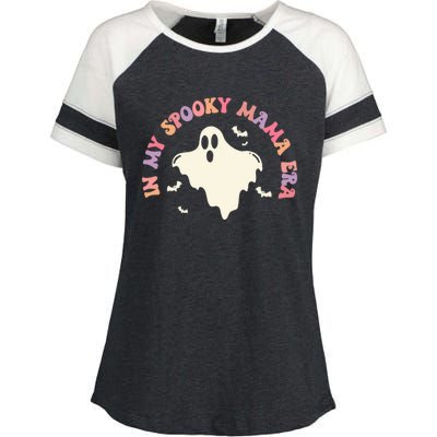 In My Spooky Mama Era Halloween (2Sides) Witchy Spooky Mom Gift Enza Ladies Jersey Colorblock Tee