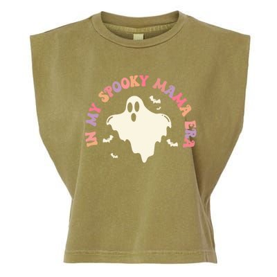 In My Spooky Mama Era Halloween (2Sides) Witchy Spooky Mom Gift Garment-Dyed Women's Muscle Tee