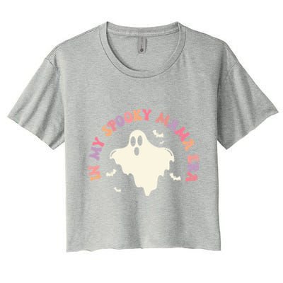 In My Spooky Mama Era Halloween (2Sides) Witchy Spooky Mom Gift Women's Crop Top Tee