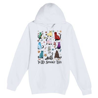 In My Spooky Era Cute Cat Halloween Funny Cats Costume Premium Pullover Hoodie