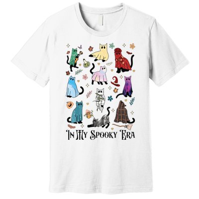 In My Spooky Era Cute Cat Halloween Funny Cats Costume Premium T-Shirt