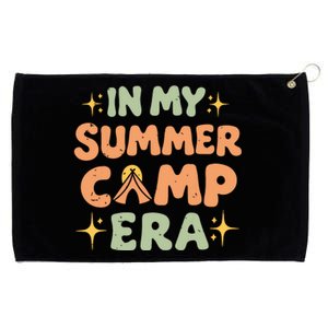 In My Summer Camp Era Women Groovy Retro Camping Camper Grommeted Golf Towel