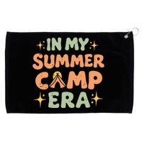 In My Summer Camp Era Women Groovy Retro Camping Camper Grommeted Golf Towel