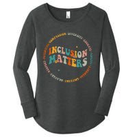 Inclusion Matters Special Education Sped Teacher Men Women Women's Perfect Tri Tunic Long Sleeve Shirt