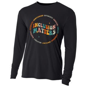 Inclusion Matters Special Education Sped Teacher Men Women Cooling Performance Long Sleeve Crew