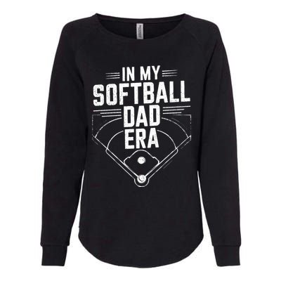 In My Softball Dad Era Softball Team Dad Softball Dads Gift Womens California Wash Sweatshirt