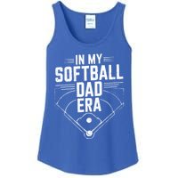 In My Softball Dad Era Softball Team Dad Softball Dads Gift Ladies Essential Tank