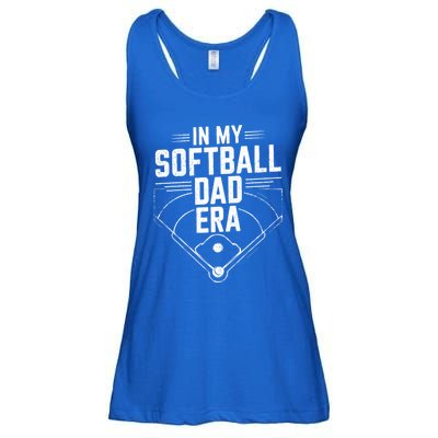 In My Softball Dad Era Softball Team Dad Softball Dads Gift Ladies Essential Flowy Tank