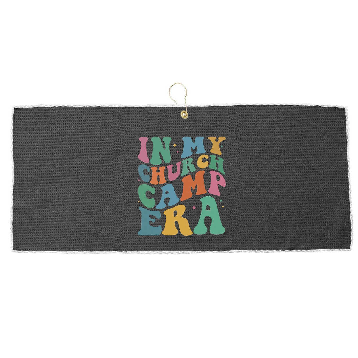 In My Summer Camp Era Large Microfiber Waffle Golf Towel