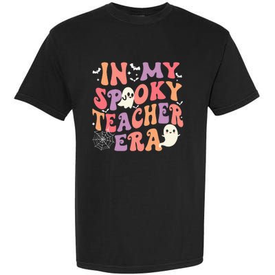 In My Spooky Teacher Era Ghost Halloween Retro Teachers Day Garment-Dyed Heavyweight T-Shirt