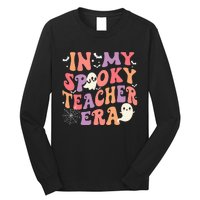 In My Spooky Teacher Era Ghost Halloween Retro Teachers Day Long Sleeve Shirt