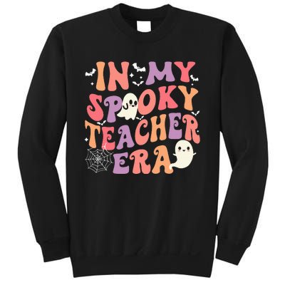 In My Spooky Teacher Era Ghost Halloween Retro Teachers Day Sweatshirt