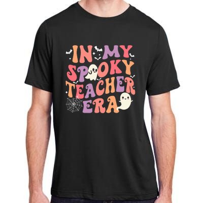 In My Spooky Teacher Era Ghost Halloween Retro Teachers Day Adult ChromaSoft Performance T-Shirt