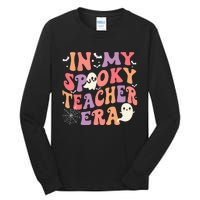 In My Spooky Teacher Era Ghost Halloween Retro Teachers Day Tall Long Sleeve T-Shirt