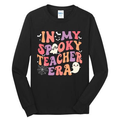 In My Spooky Teacher Era Ghost Halloween Retro Teachers Day Tall Long Sleeve T-Shirt