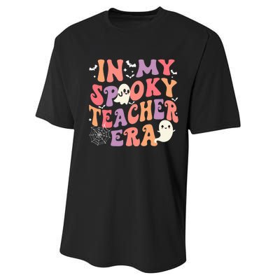 In My Spooky Teacher Era Ghost Halloween Retro Teachers Day Performance Sprint T-Shirt