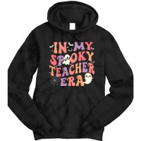 In My Spooky Teacher Era Ghost Halloween Retro Teachers Day Tie Dye Hoodie