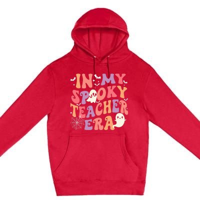 In My Spooky Teacher Era Ghost Halloween Retro Teachers Day Premium Pullover Hoodie