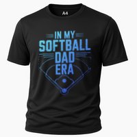 In My Softball Dad Era Softball Team Dad Softball Dads Gift Cooling Performance Crew T-Shirt