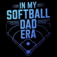 In My Softball Dad Era Softball Team Dad Softball Dads Gift Cooling Performance Crew T-Shirt