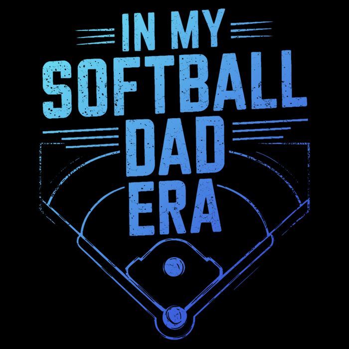 In My Softball Dad Era Softball Team Dad Softball Dads Gift Cooling Performance Crew T-Shirt