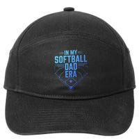 In My Softball Dad Era Softball Team Dad Softball Dads Gift 7-Panel Snapback Hat