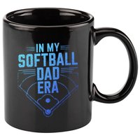 In My Softball Dad Era Softball Team Dad Softball Dads Gift 11oz C Handle Ceramic Mug