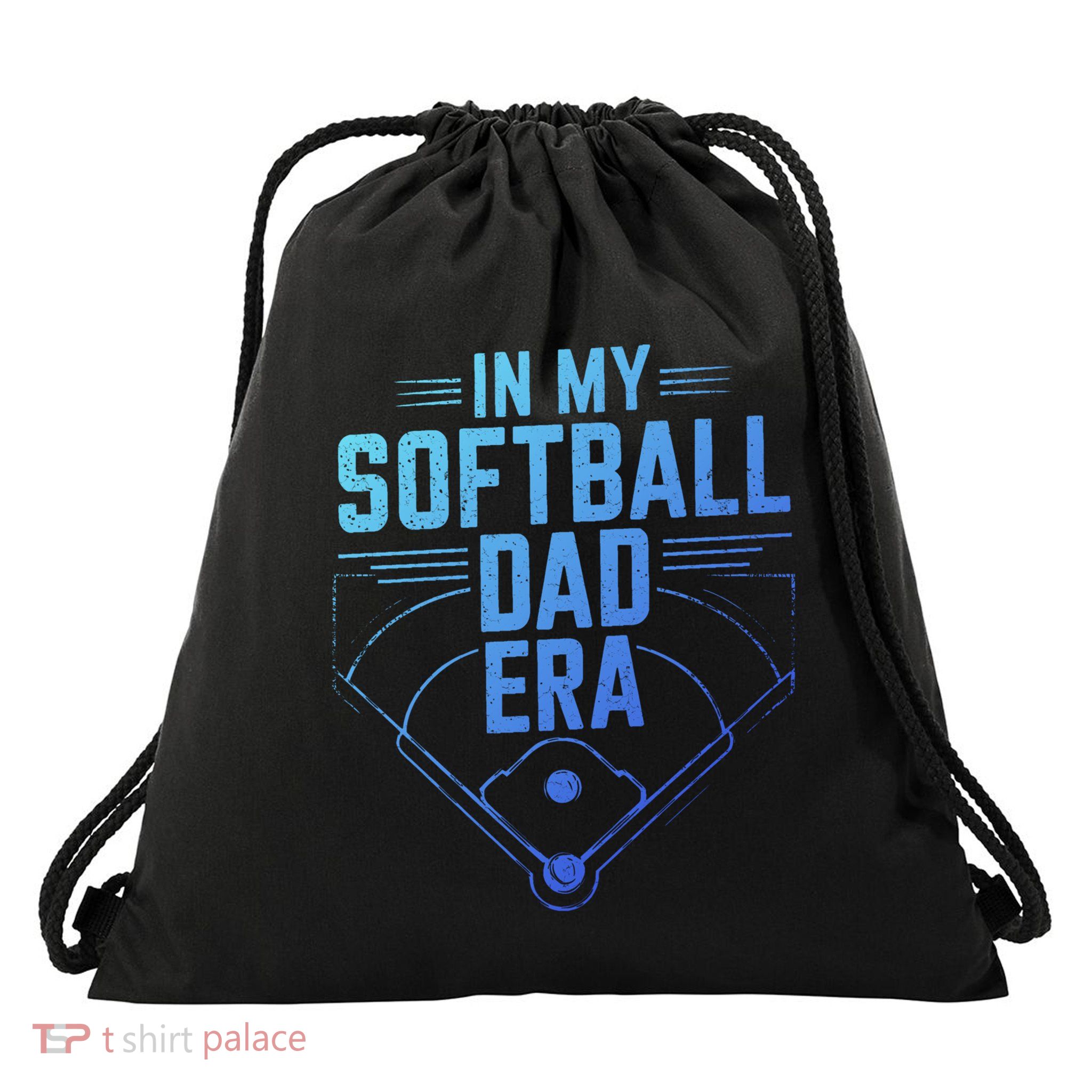 In My Softball Dad Era Softball Team Dad Softball Dads Gift Drawstring Bag