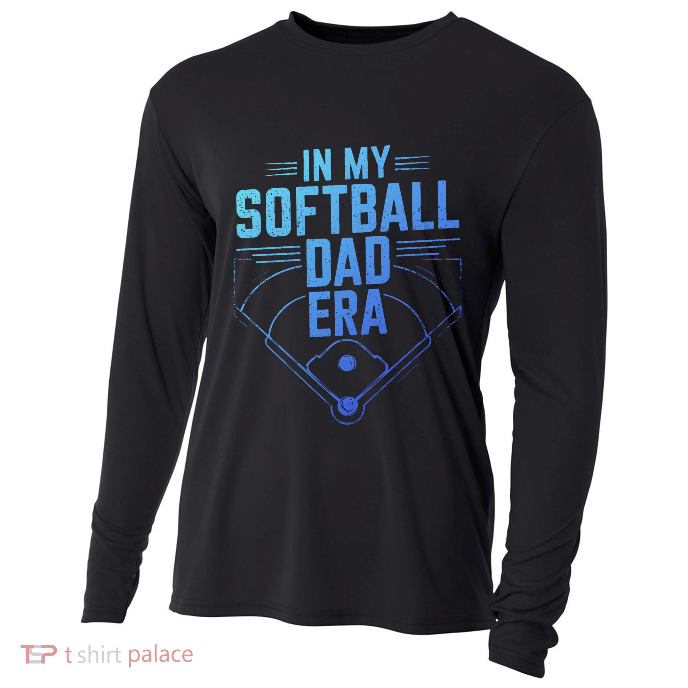 In My Softball Dad Era Softball Team Dad Softball Dads Gift Cooling Performance Long Sleeve Crew