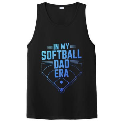 In My Softball Dad Era Softball Team Dad Softball Dads Gift PosiCharge Competitor Tank