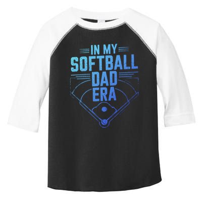 In My Softball Dad Era Softball Team Dad Softball Dads Gift Toddler Fine Jersey T-Shirt