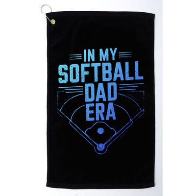 In My Softball Dad Era Softball Team Dad Softball Dads Gift Golf Towel