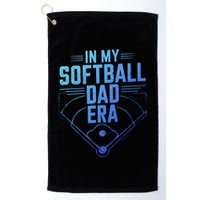 In My Softball Dad Era Softball Team Dad Softball Dads Gift Golf Towel