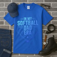 In My Softball Dad Era Softball Team Dad Softball Dads Gift Tall T-Shirt