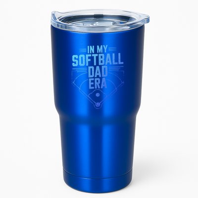 In My Softball Dad Era Softball Team Dad Softball Dads Gift Tumbler