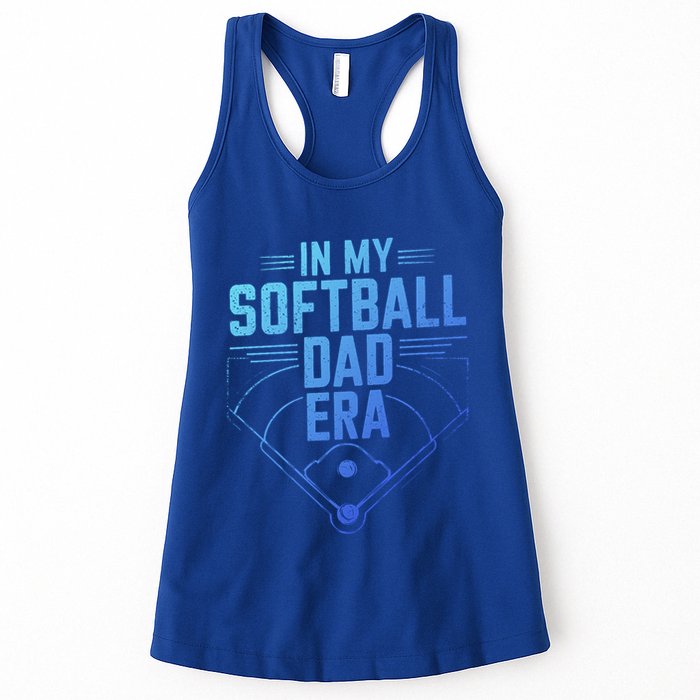 In My Softball Dad Era Softball Team Dad Softball Dads Gift Womens Tank Top
