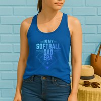 In My Softball Dad Era Softball Team Dad Softball Dads Gift Womens Tank Top