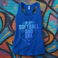In My Softball Dad Era Softball Team Dad Softball Dads Gift Womens Tank Top