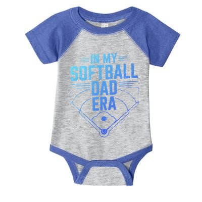 In My Softball Dad Era Softball Team Dad Softball Dads Gift Infant Baby Jersey Bodysuit