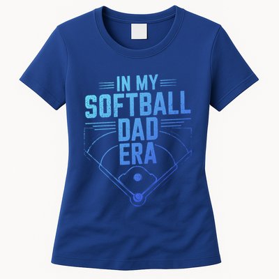 In My Softball Dad Era Softball Team Dad Softball Dads Gift Womens T-Shirt