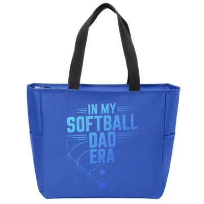 In My Softball Dad Era Softball Team Dad Softball Dads Gift Zip Tote Bag