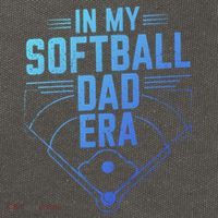 In My Softball Dad Era Softball Team Dad Softball Dads Gift Cotton Canvas Backpack