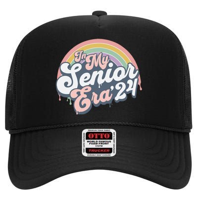 In My Senior Era Class Of 2024 High Crown Mesh Back Trucker Hat