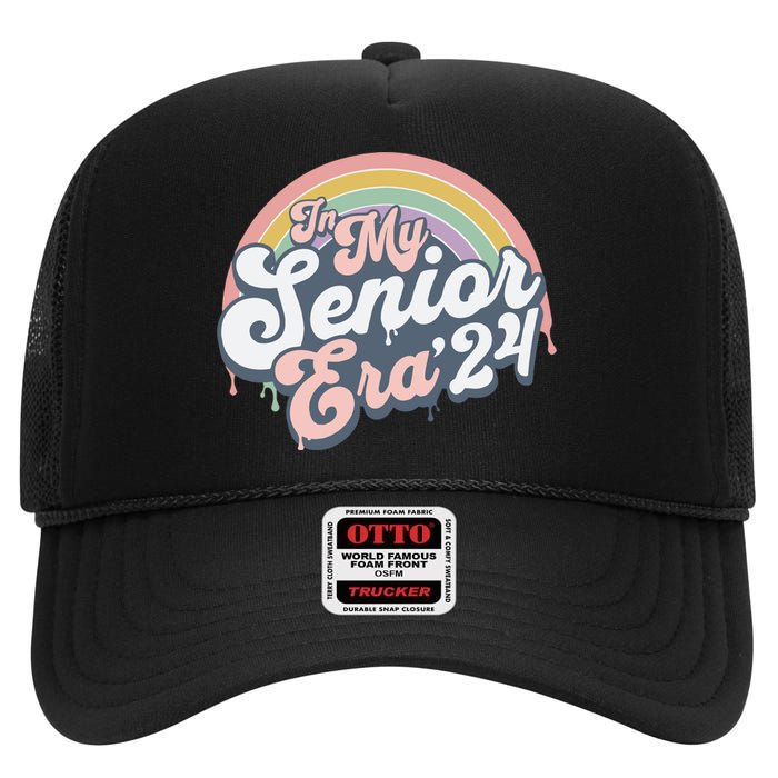 In My Senior Era Class Of 2024 High Crown Mesh Back Trucker Hat